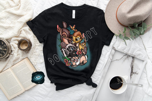 TATTOO RUN- BABY DEER 2 TEE- PREORDER CLOSING 3/4