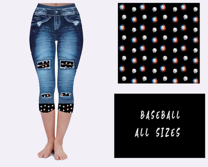 LEGGING JEAN RUN-BASEBALL (ACTIVE BACK POCKETS)