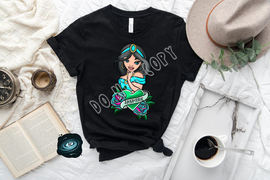 TATTOO RUN- BLUE PRINCESS 1 TEE- PREORDER CLOSING 3/4