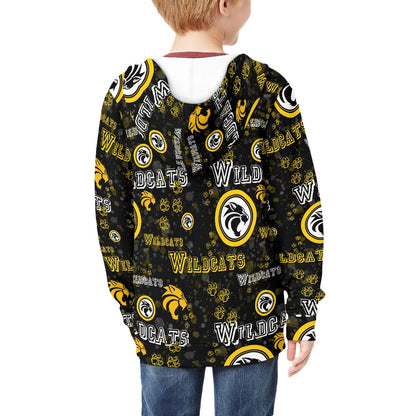 Wildcats  Kid's Zipper Hoodies