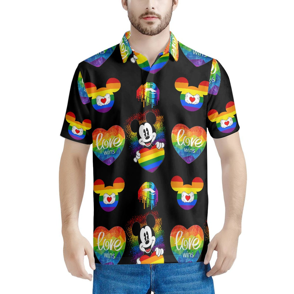 Mouse Pride Polo T-shirt