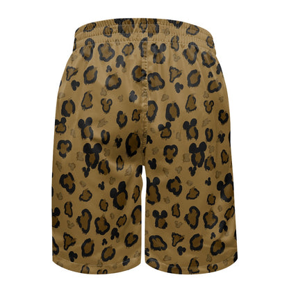 Cheetah Mouse All-Over Print Men's Beach Shorts