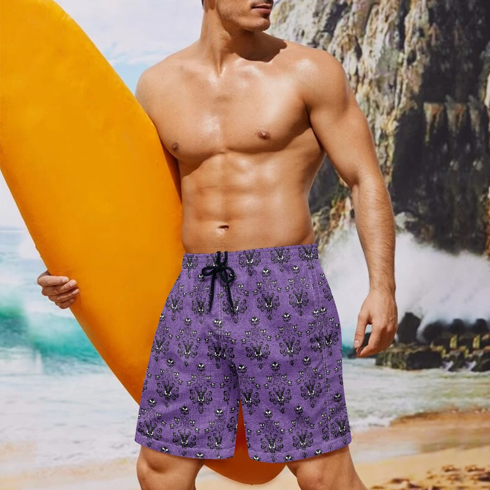 HM Wallpaper-B-All-Over Print Men's Beach Shorts