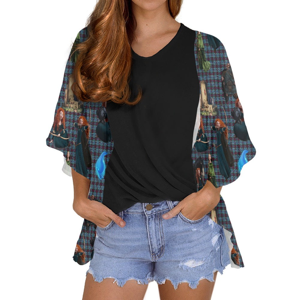 Shoot for my Own Hand Women's cardigan chiffon shirt