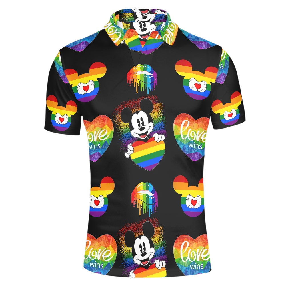 Mouse Pride Polo T-shirt