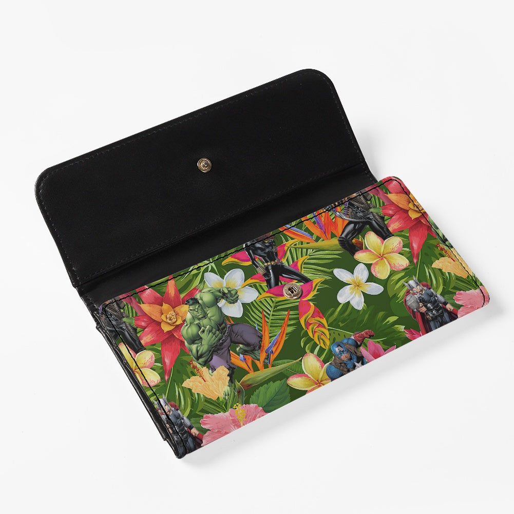 Tropical Heroes Long Folding Wallet