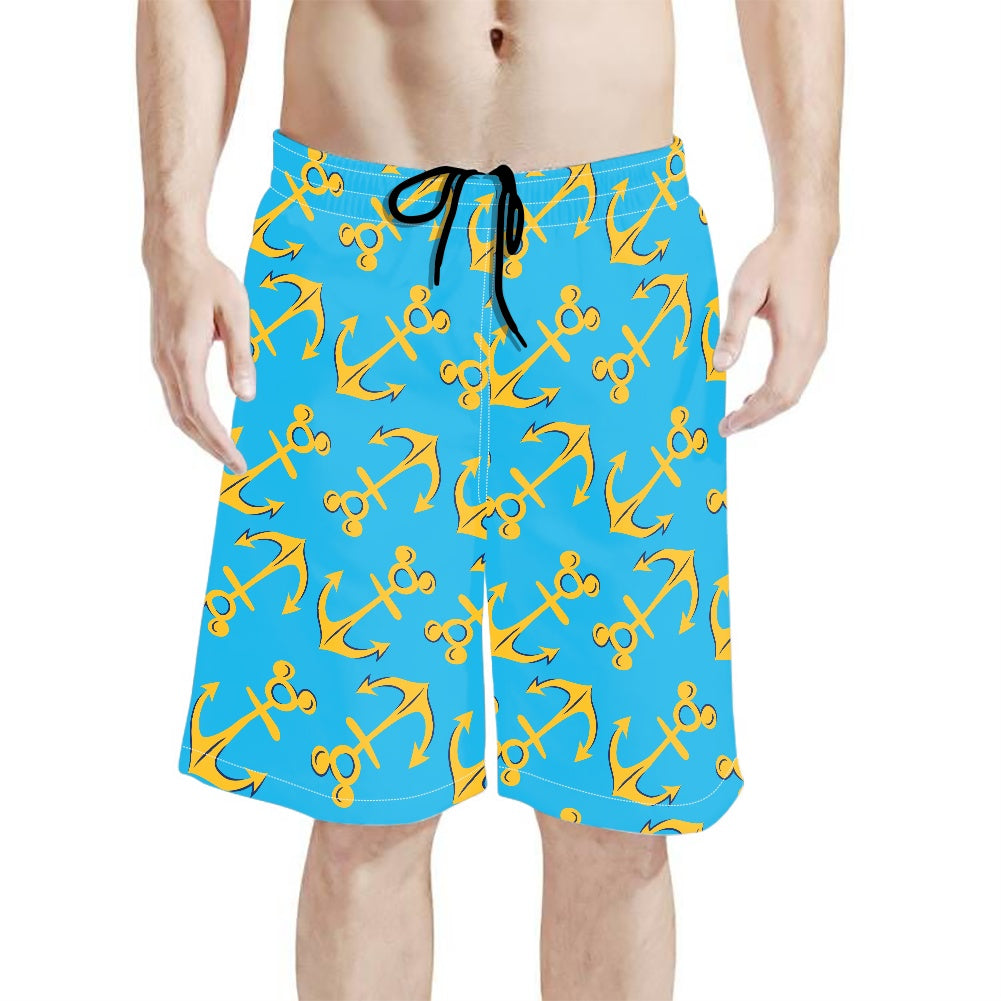 Mouse Anchors All-Over Print Men's Beach Shorts