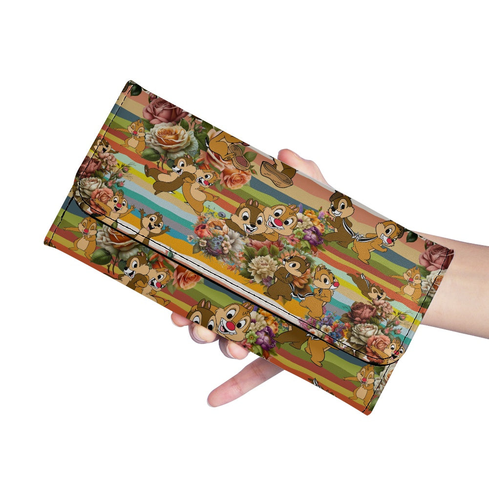 Chipmunks Long Folding Wallet