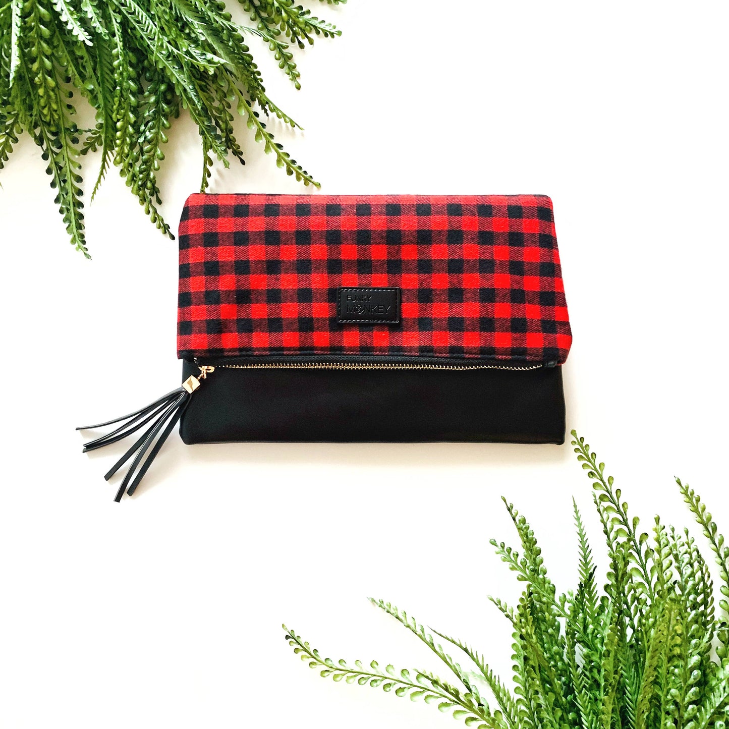 **Foldover Clutch Collection** -BUFFALO PLAID