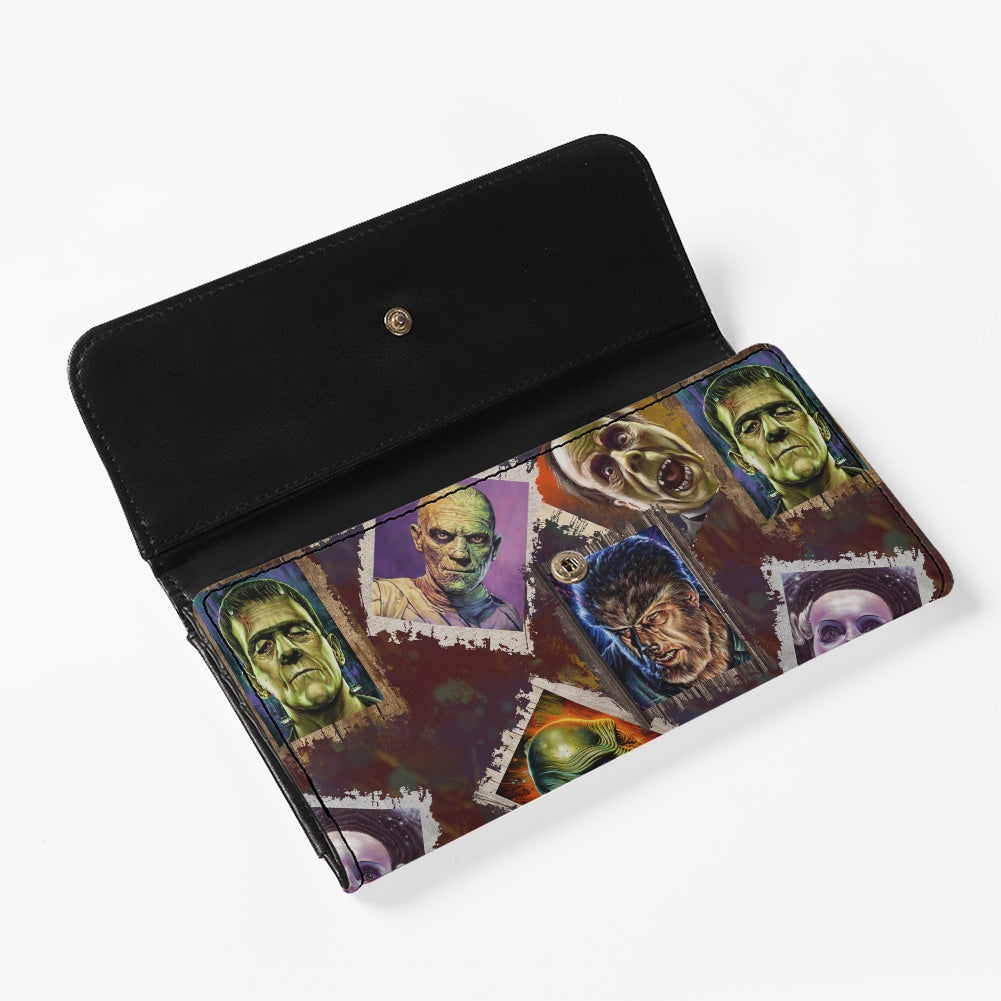 Movie Monsters Long Folding Wallet