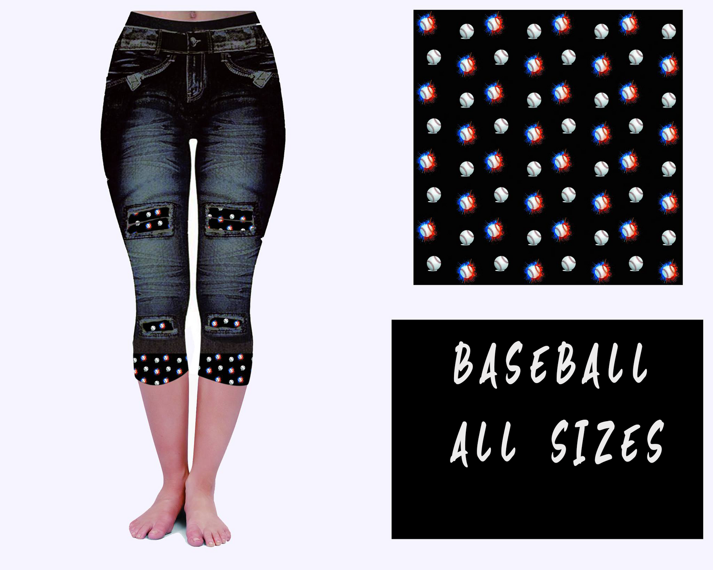 LEGGING JEAN RUN-BASEBALL (ACTIVE BACK POCKETS)