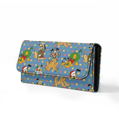 Christmas Puppy Long Folding Wallet