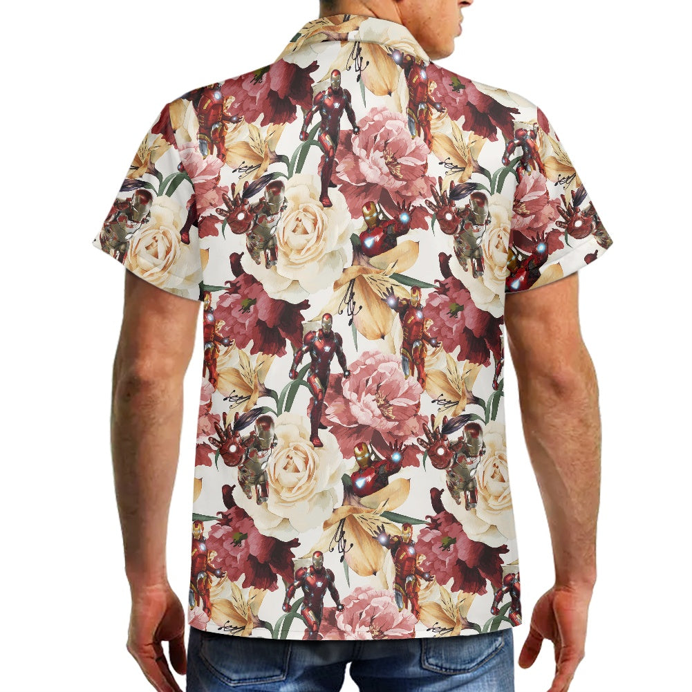 Floral Iron Hawaiian shirt