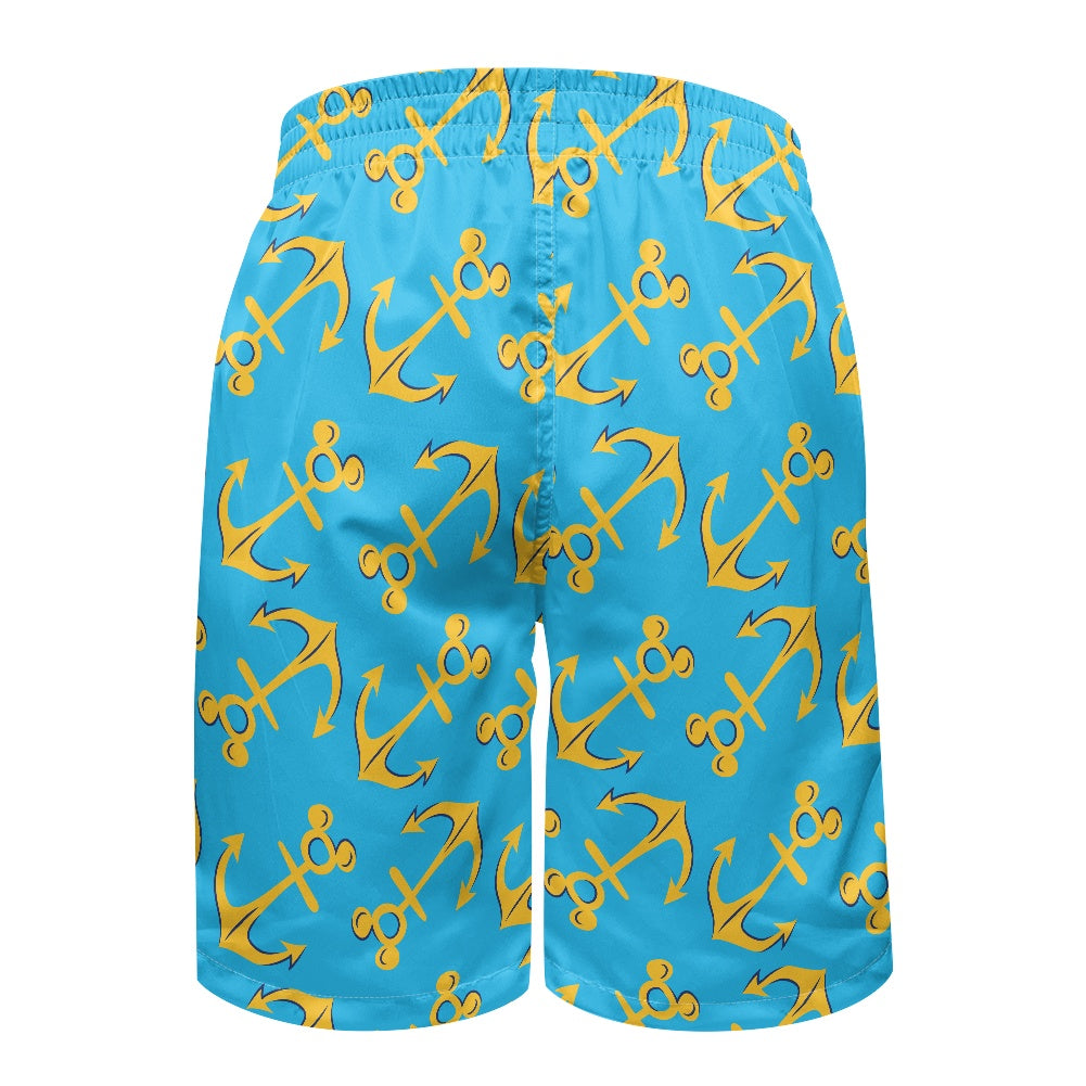 Mouse Anchors All-Over Print Men's Beach Shorts