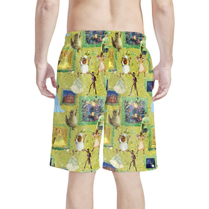 Almost There All-Over Print Men's Beach Shorts