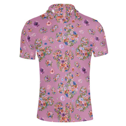 Floral Mouse Polo T-shirt