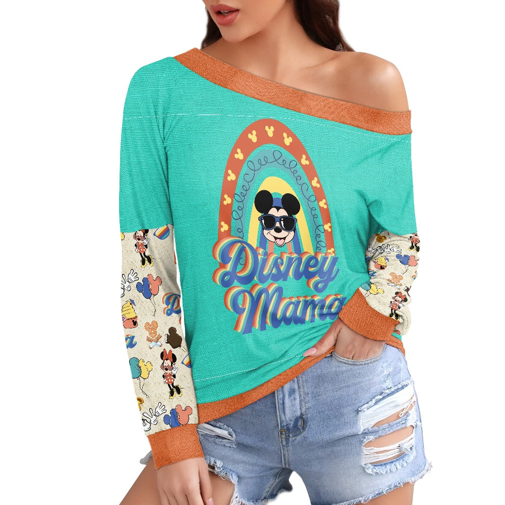 Mouse Momma Women's one-shoulder top