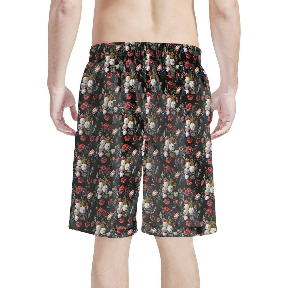 Black Widow All-Over Print Men's Beach Shorts