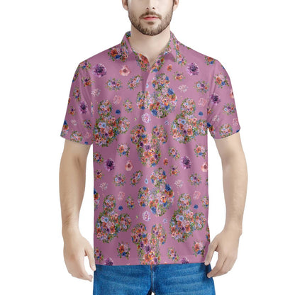 Floral Mouse Polo T-shirt