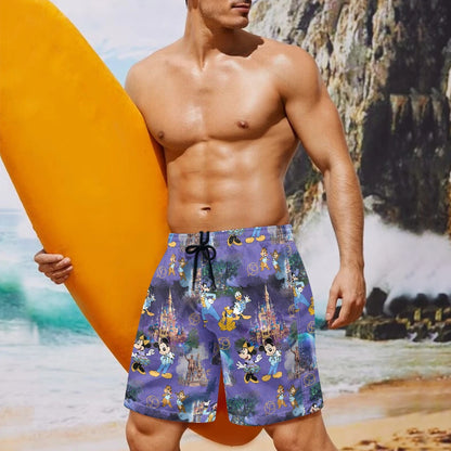 50th Anniversary All-Over Print Men's Beach Shorts