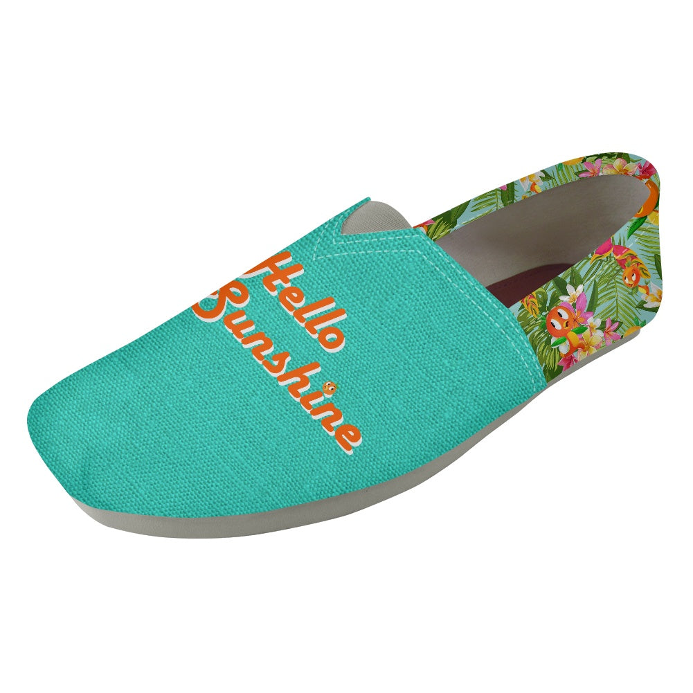 Tropical Orange Bird- Hello Sunshine - Slip On