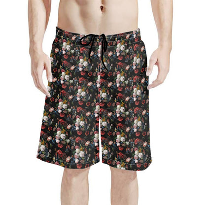 Black Widow All-Over Print Men's Beach Shorts