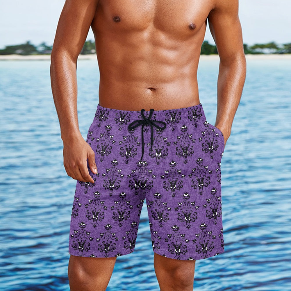 HM Wallpaper-B-All-Over Print Men's Beach Shorts