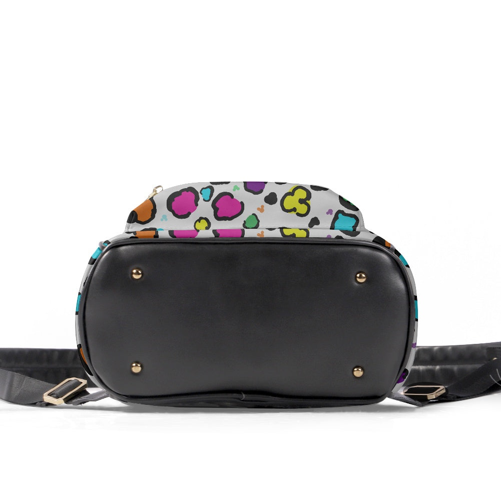 Neon Spots Casual Backpack for women