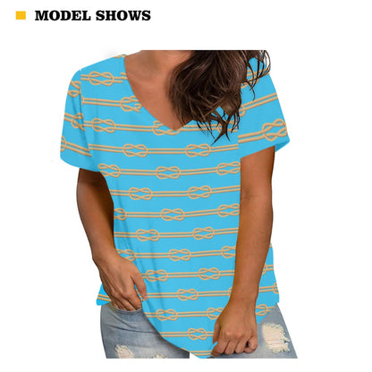 Knot Your Way Women's V-neck Top