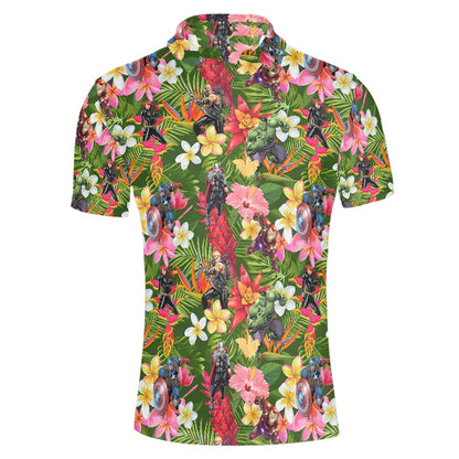 Tropical Heroes Polo T-shirt