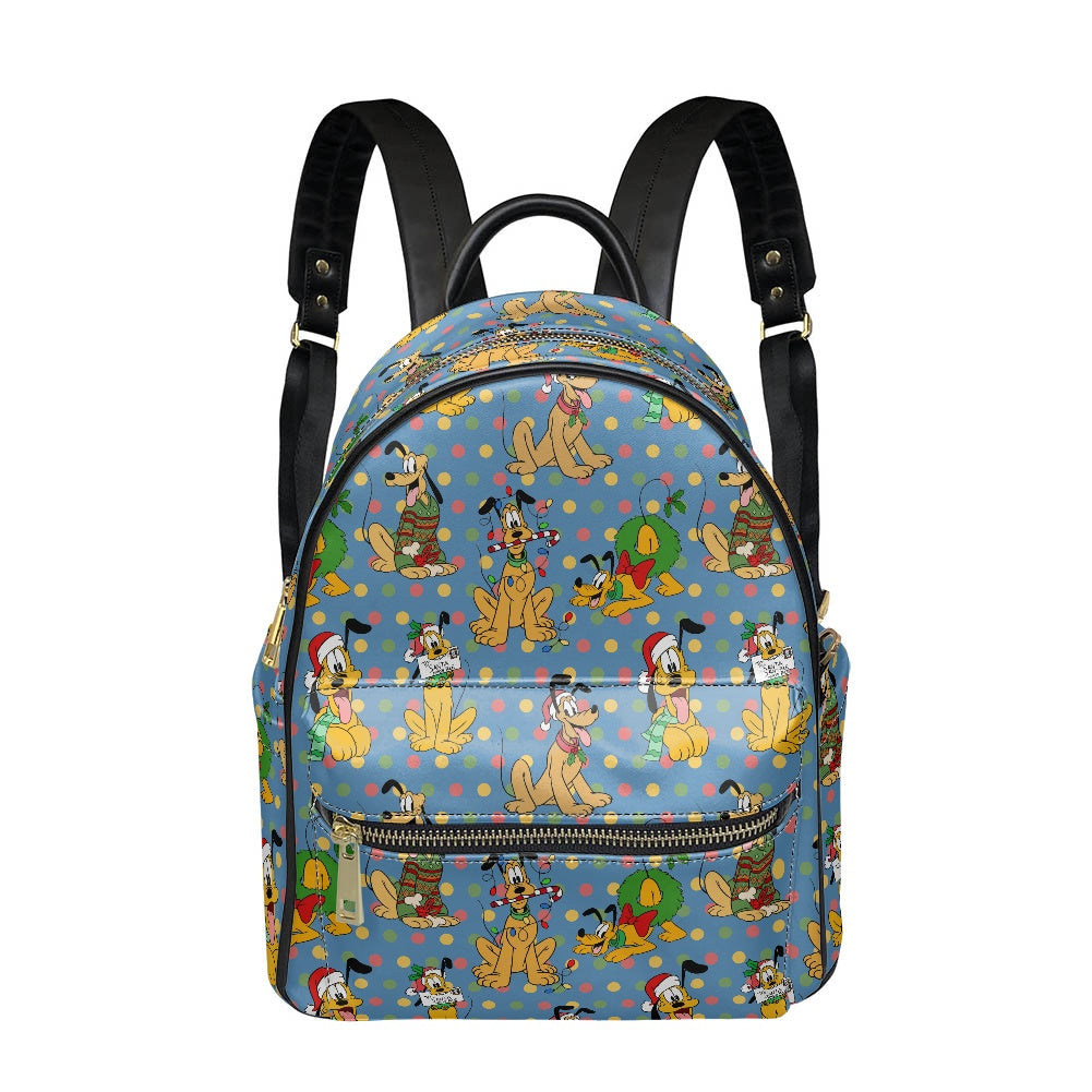 Christmas Puppy Casual Backpack for women