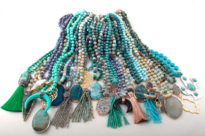 Turquoise Statement Piece Necklaces-Kate Tuesday