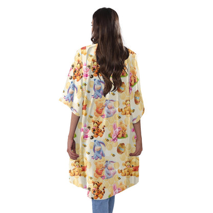 Honey Pot Pals Women's Half Sleeve Kimono Cardigan