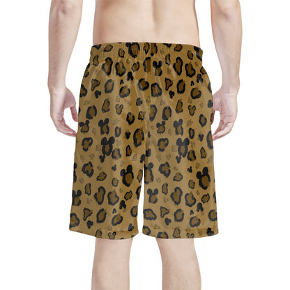 Cheetah Mouse All-Over Print Men's Beach Shorts