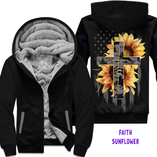 FLEECE JACKET RUN 2-FAITH SUNFLOWER