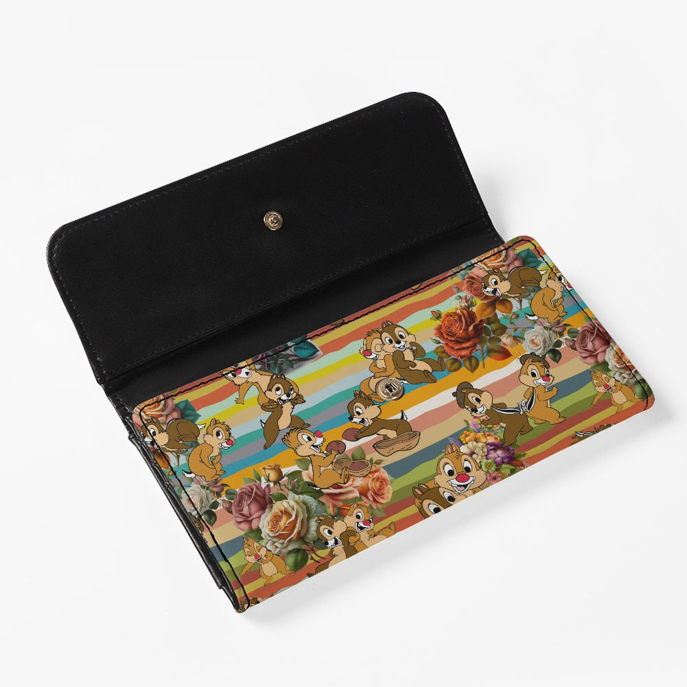 Chipmunks Long Folding Wallet