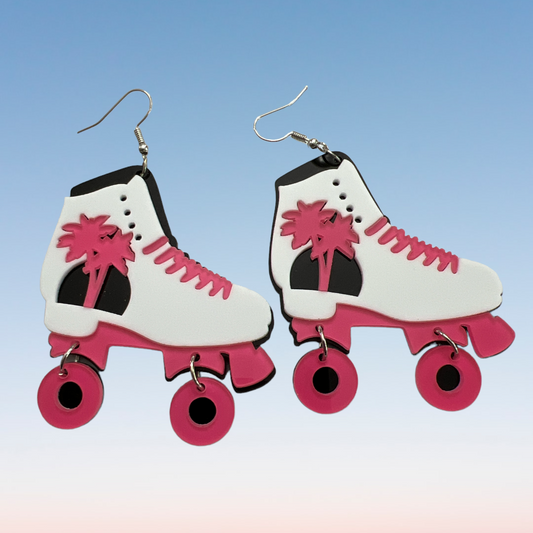 Roller Skate Acrylic Earrings