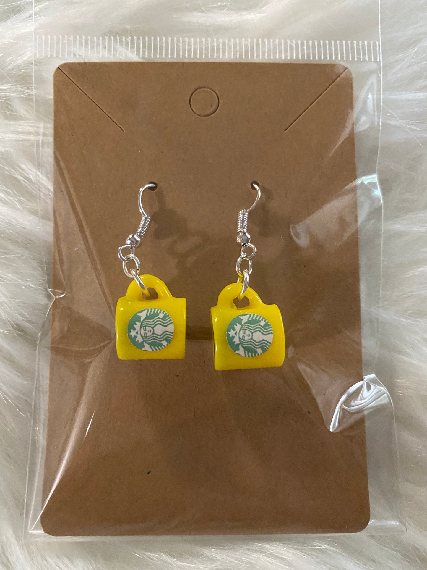 Small Star Drinks Mug Earrings