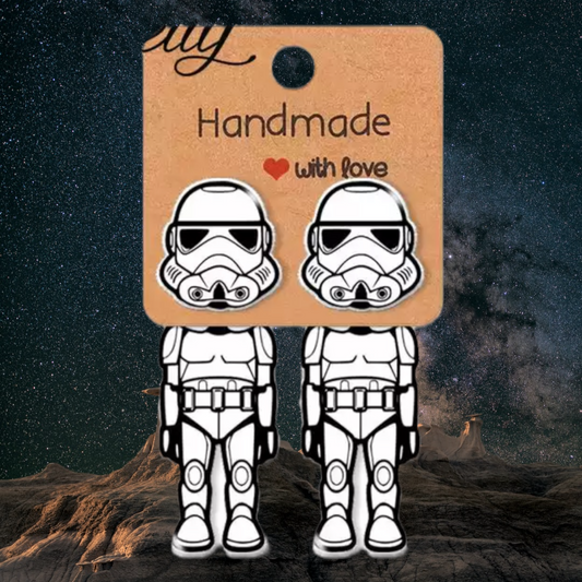 Trooper Peek-A-Boo Magical Stud Earrings