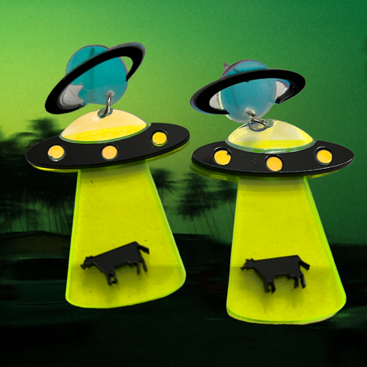 UFO Acrylic Earrings