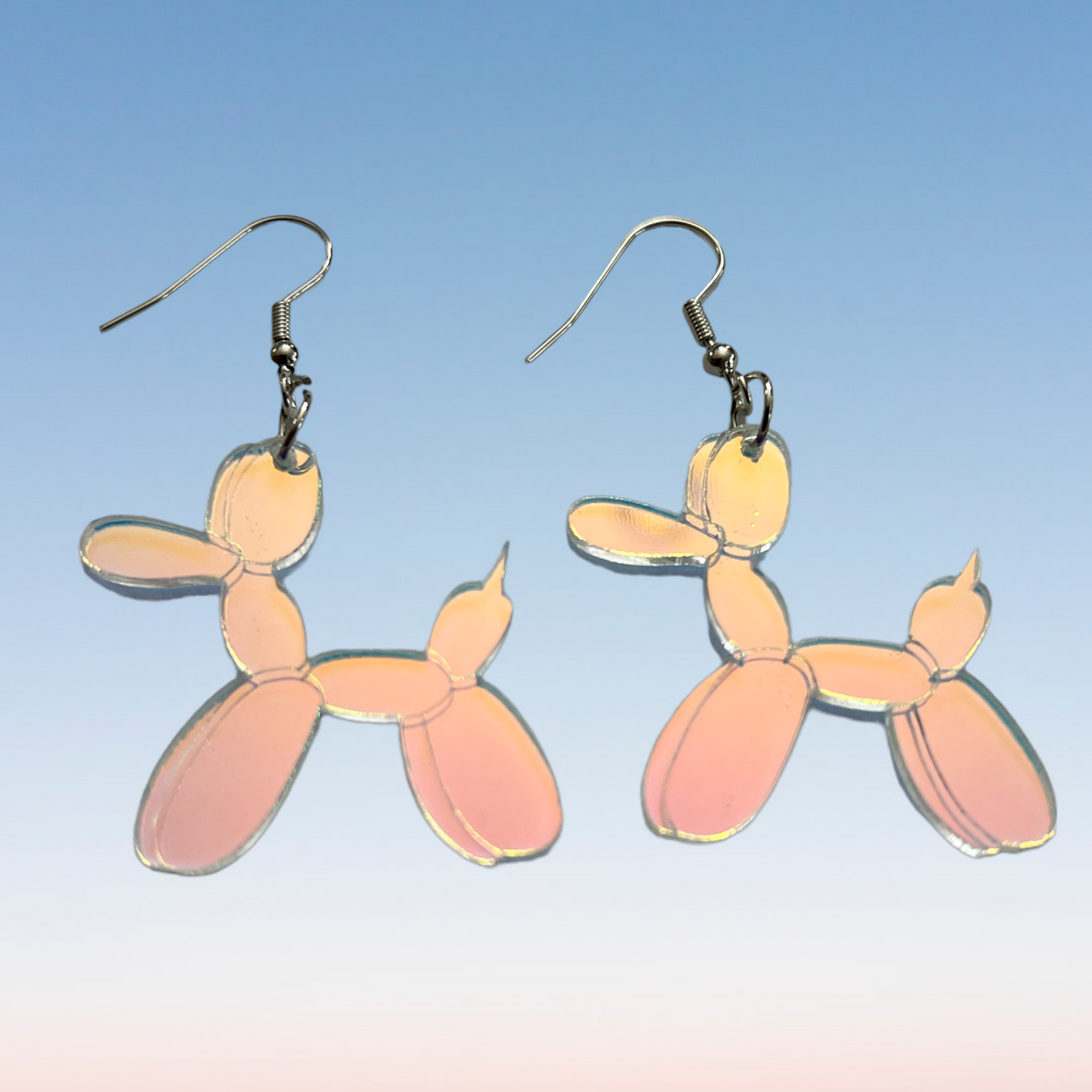 Balloon Dog Acrylic Earrings