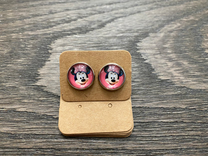 Magical Stud Earrings-Mouse Discs