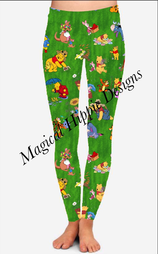 Spring Winnie and Gang Kid Legging