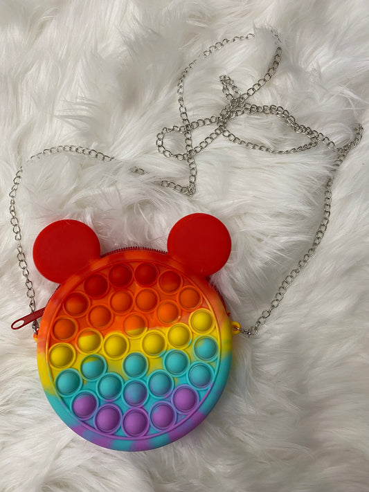 Rainbow Mouse Crossbody Popper