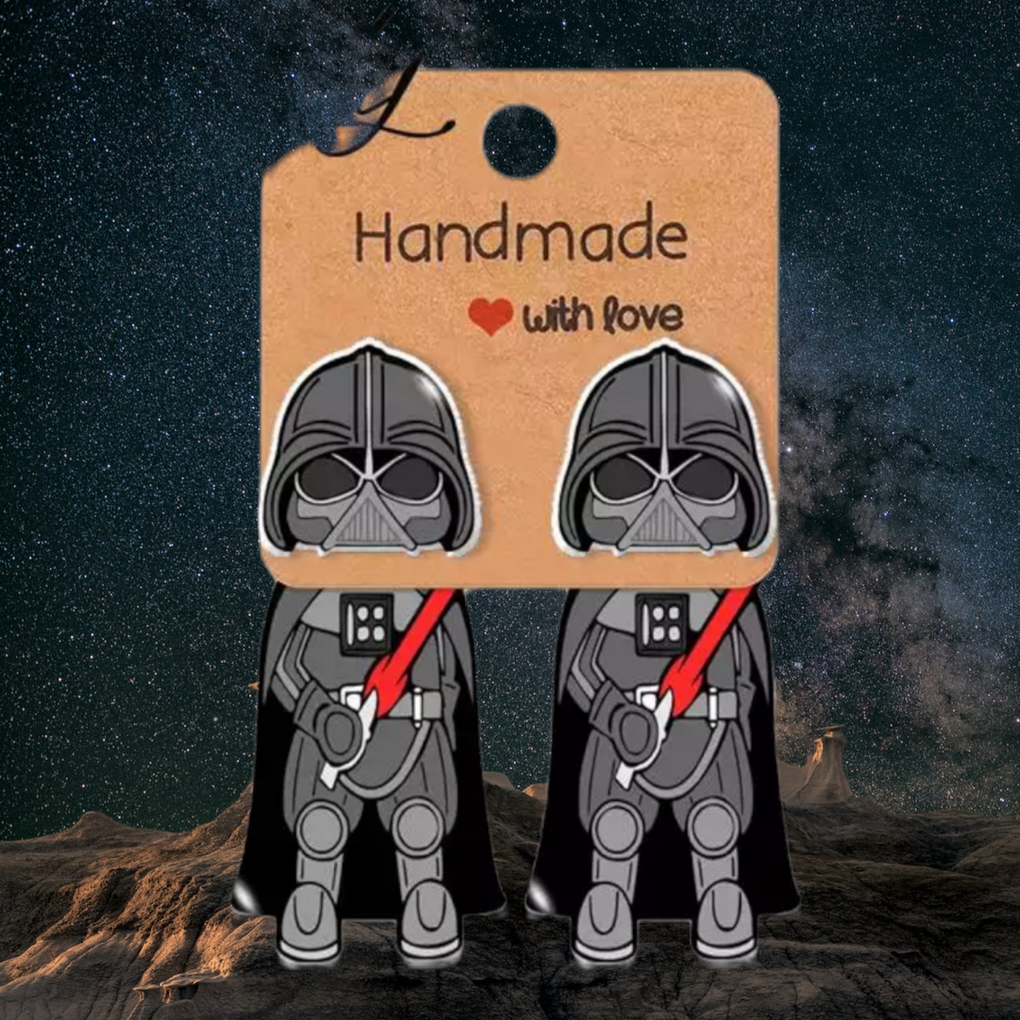 Darth Peek-A-Boo Magical Stud Earrings