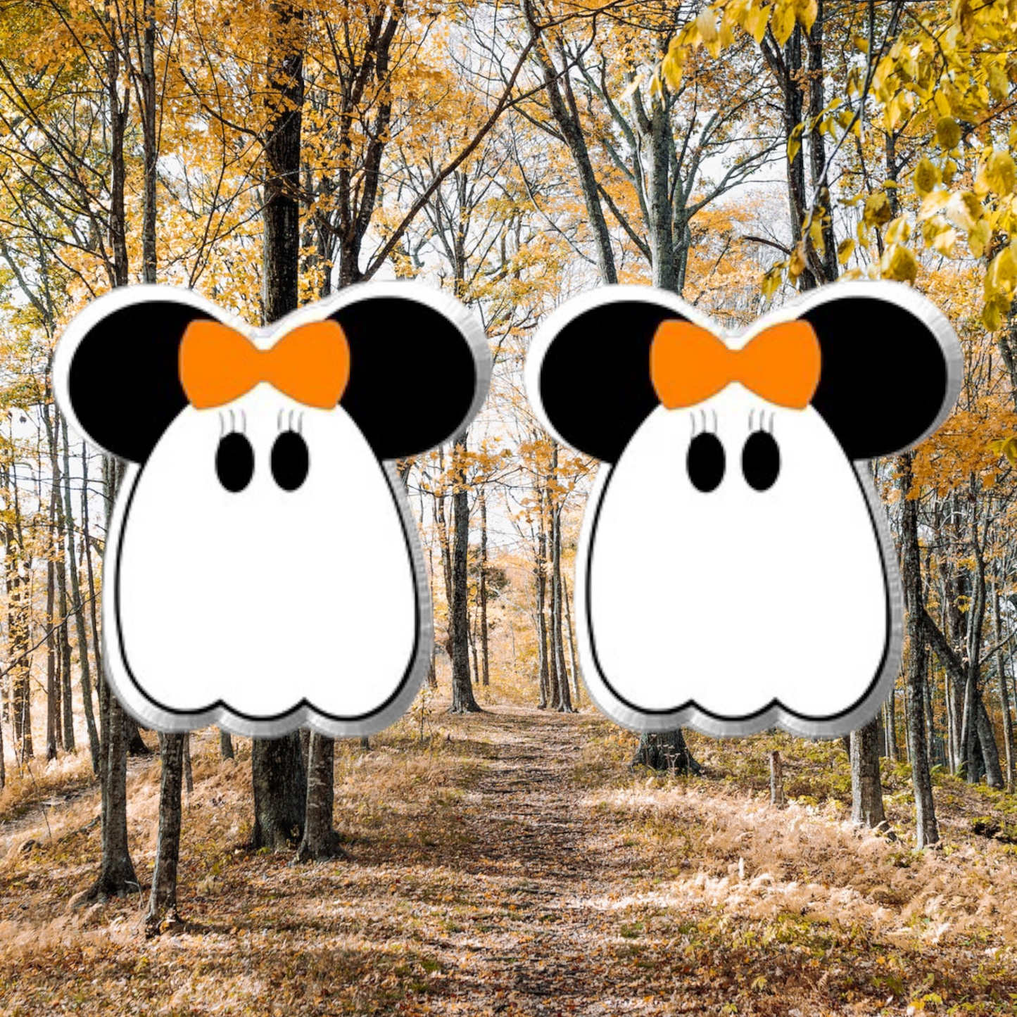 Ghost Mouse Magical Stud Earrings