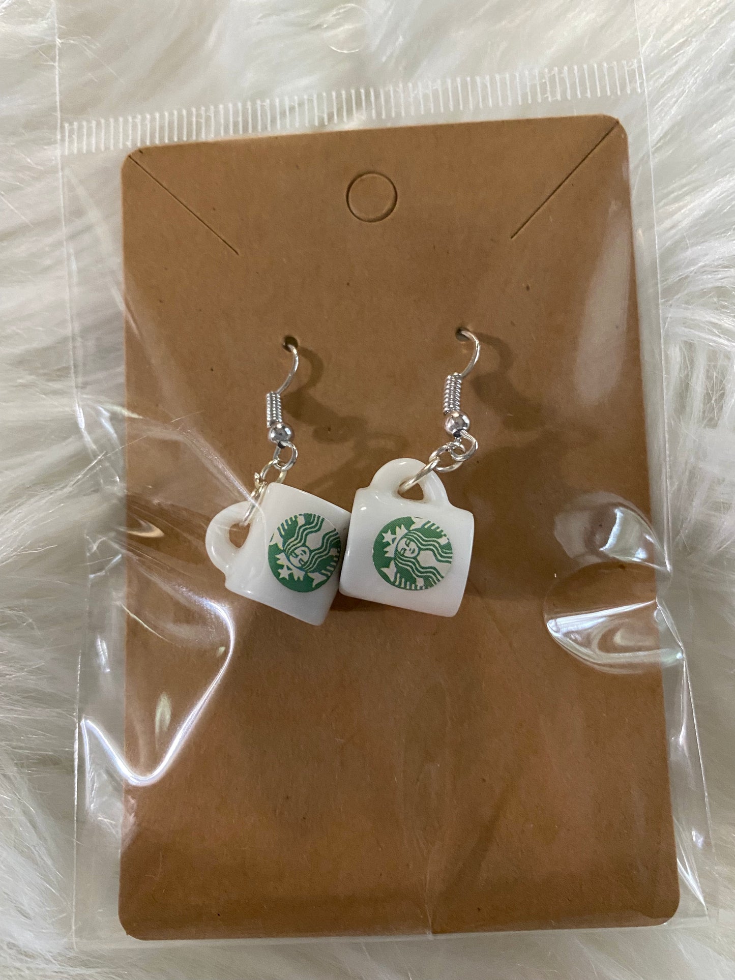 Small Star Drinks Mug Earrings