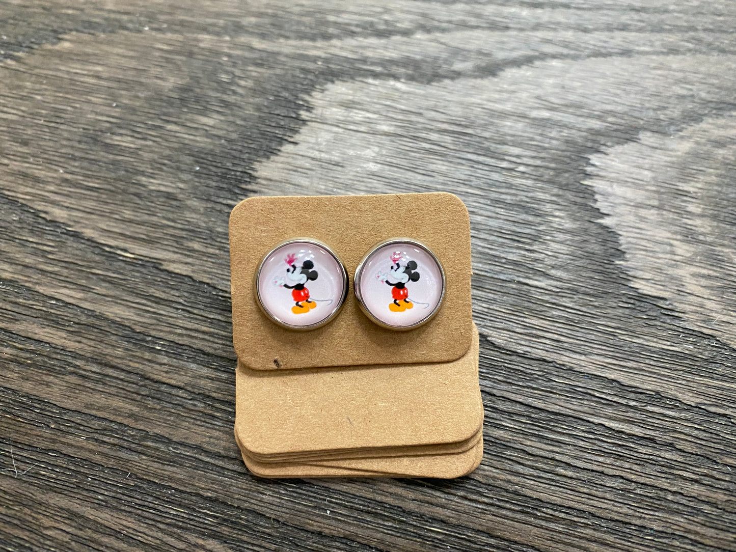 Magical Stud Earrings-Mouse Discs