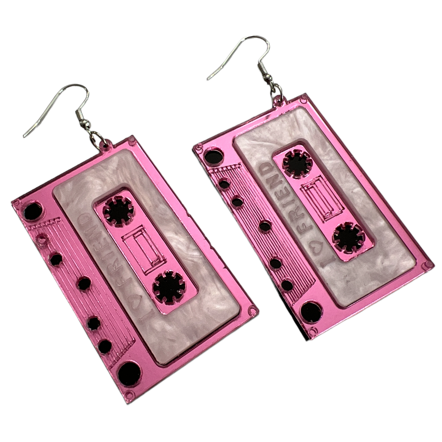 Cassette Tape Acrylic Earrings