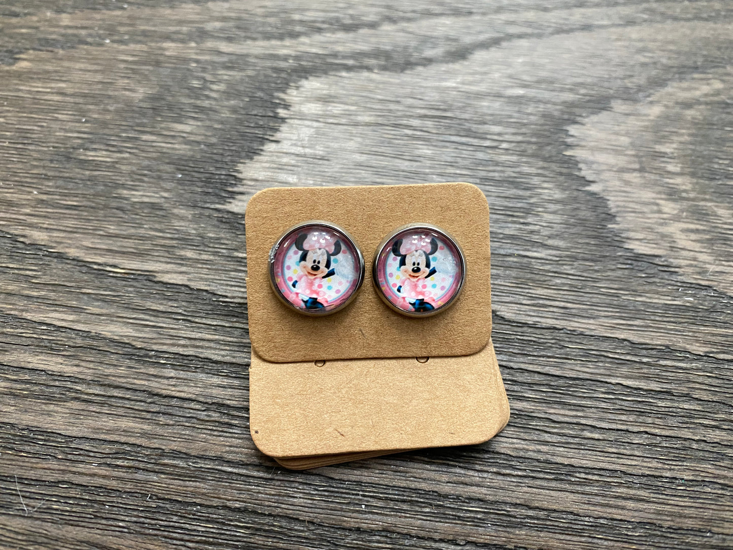 Magical Stud Earrings-Mouse Discs